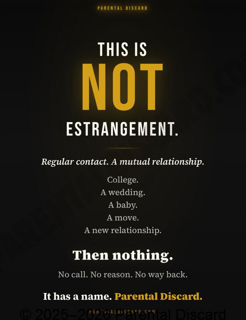 not estrangment Parental discard visual
